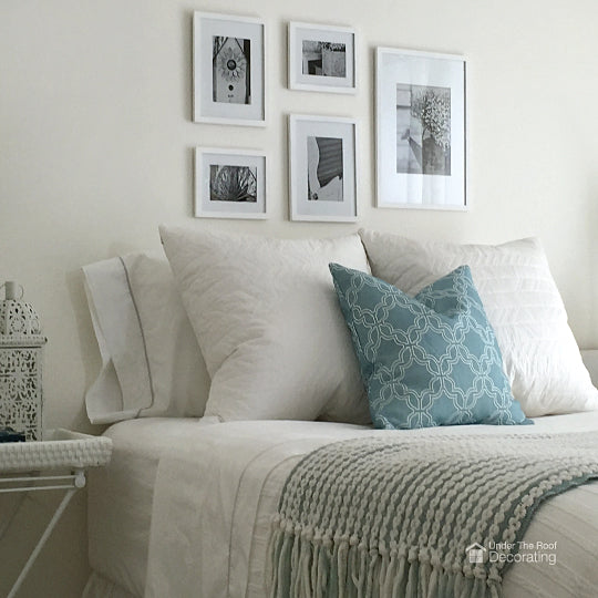 Creating a headboard with pictures